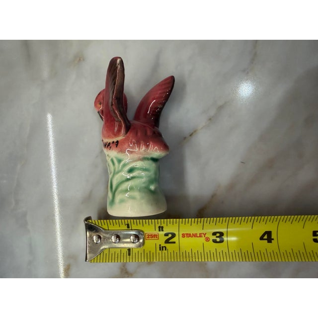 Vintage Pink Flamingo Salt and Pepper Shakers, Niagara Falls Souvenir For Sale - Image 10 of 10