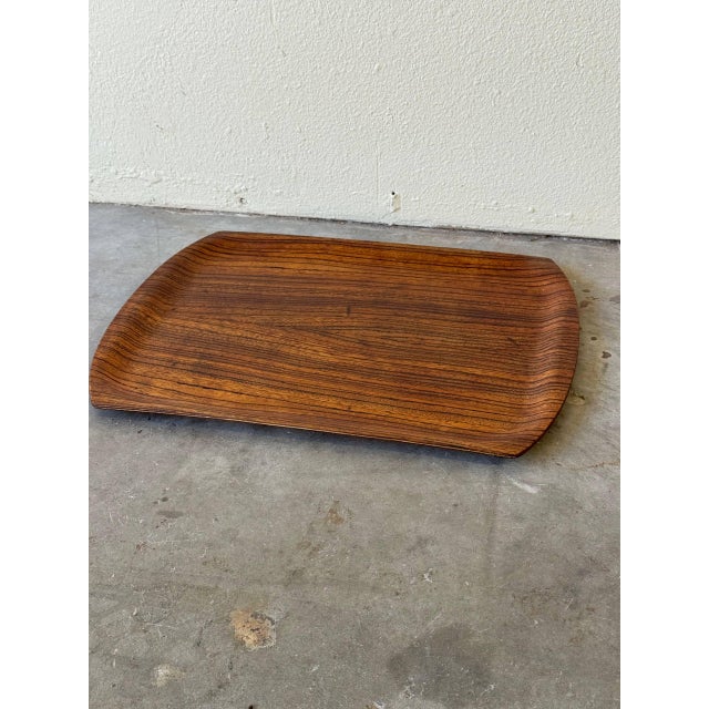 Mid-Century Danish Rosewood Serving Tray – Sculpted Minimalist Design, 1960s For Sale - Image 10 of 10
