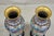 Vintage Chinese Cloisonné Porcelain Enamel Figural Crane and Deer Vase - A Pair For Sale - Image 10 of 11