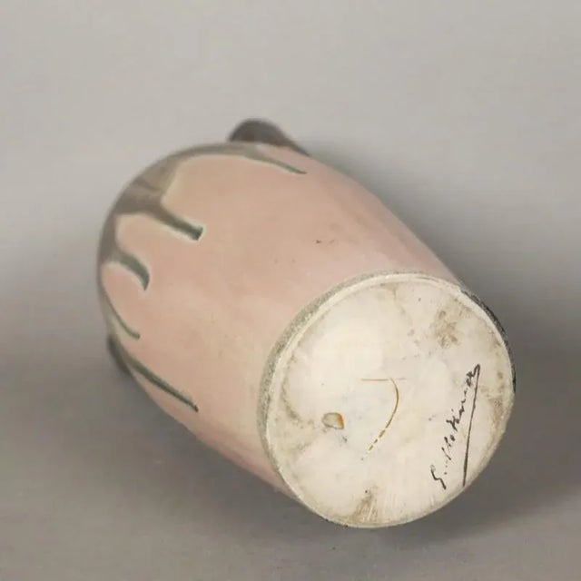 Ceramic Art Nouveau Ceramic Vase by Gilbert Méténier For Sale - Image 7 of 8