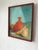Mid-Century Modern Still Life Painting in Orange and Gloss Black Frame For Sale - Image 3 of 6