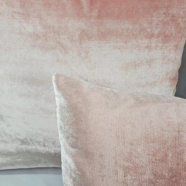 Not Yet Made - Made To Order Trend Fabrics Cherry Blossom Shiny Velvet Pillow Cover For Sale - Image 5 of 8