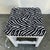 Wood Vintage Portuguese Rustic Wood Stool White with Zebra Fabric Upholstery, 1940s For Sale - Image 7 of 18