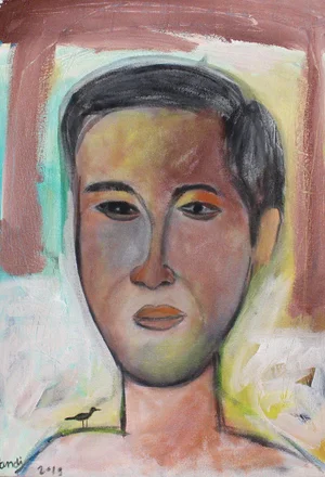 Portrait of a Young Man by Pandi, 2019