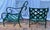 Modern Lane Venture Green Metal Patio Chairs -Set of 4 For Sale - Image 3 of 3