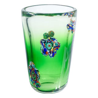 Murano Blown Glass Vase For Sale