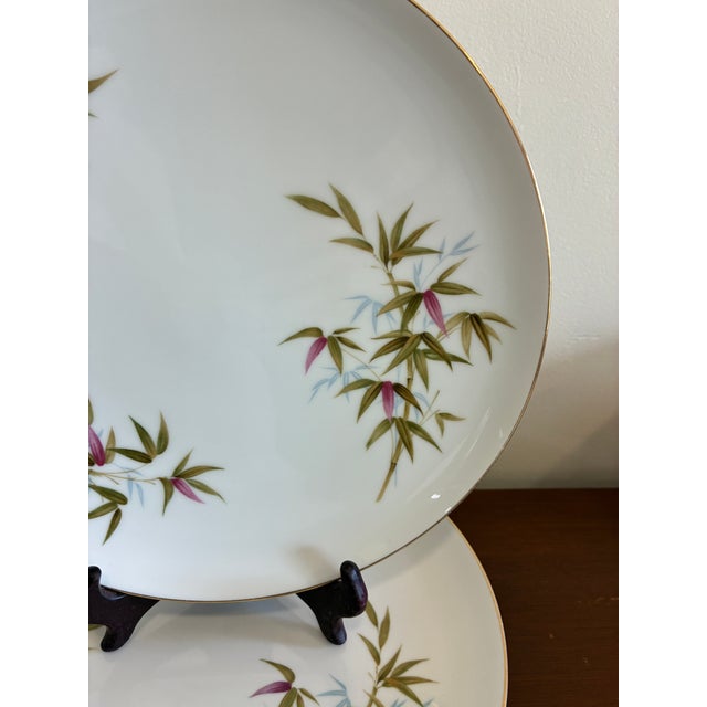 Mid 20th Century Sango Bali Bamboo & Orchid Dinner Plates – Set of 6 For Sale In Oklahoma City - Image 6 of 11
