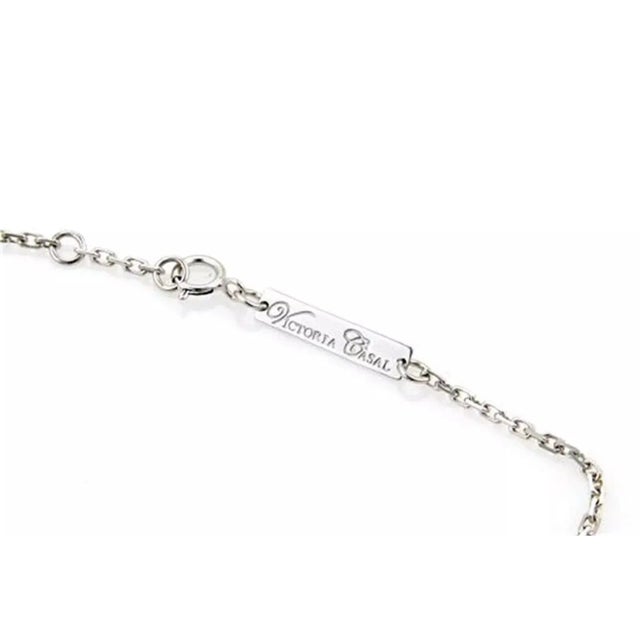 Contemporary 17413 - Victoria Casal Diamonds & Pink Mother of Pearl 18k White Gold Bracelet For Sale - Image 3 of 5