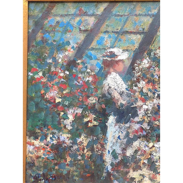 American Original Vintage Mid 20th Century Signed/Dated Framed Donald Roy Purdy Impressionist Oil/Board For Sale - Image 3 of 9