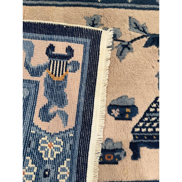 1940s Chinese Art Deco Rug With Scholar’s Objects Motif 2'4" X 4'5" For Sale In Washington DC - Image 6 of 12