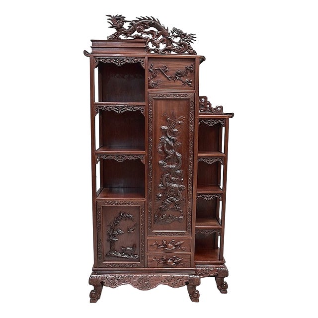 19th Century Asian Mahogany Cabinet, Vietnam For Sale