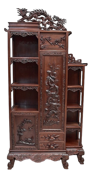 19th Century Asian Mahogany Cabinet, Vietnam