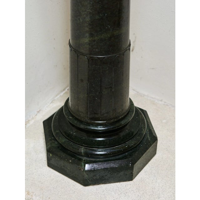 19th Century Marble Column in Green Marble For Sale - Image 3 of 7
