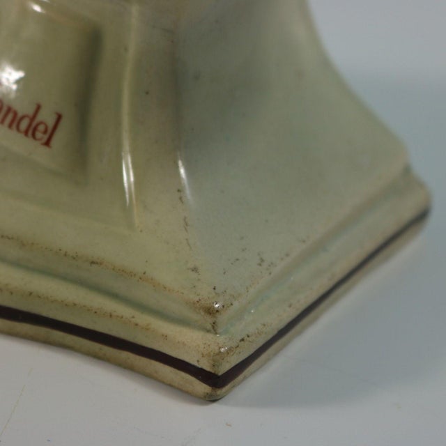 Staffordshire Pearlware Bust of the Composer Handel For Sale - Image 16 of 16