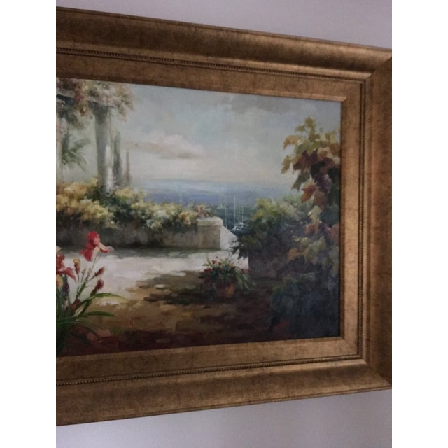 1990s European Seascape Framed Painting on Canvas For Sale In Miami - Image 6 of 11