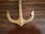 Mid-20th Century Cast Brass Anchor Door Knocker For Sale In South Bend - Image 6 of 9