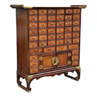 Vintage Chinese Apothecary Cabinet For Sale