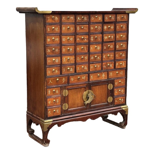 Vintage Chinese Apothecary Cabinet For Sale