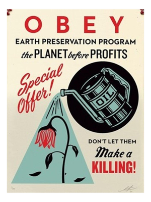 Shepard Fairey (Obey), Earth Preservation, Silkscreen Print