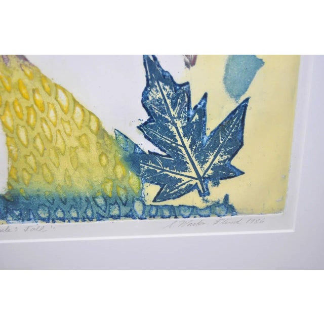 Circa 1986 Sasha Wasko "Life Cycle - Fall" Aquatint Etching For Sale In San Francisco - Image 6 of 10