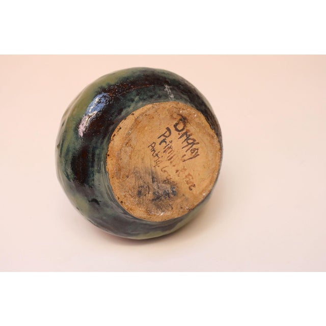 1970s Vintage Primitive Studio Pottery Vase Signed D. McKay For Sale - Image 5 of 12