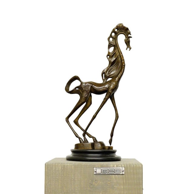 Bronze Horse Sculpture in the style of Salvador Dalí For Sale - Image 4 of 9
