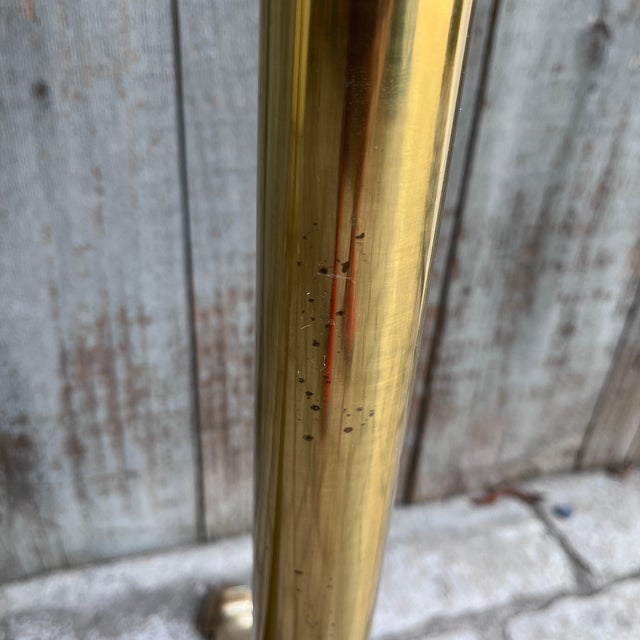 Vintage MCM Brass Three-Bar Towel Rack With Hoof Feet For Sale - Image 10 of 10