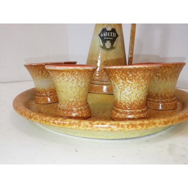 Contemporary Futurist Ceramic Set by Ivos Pacetti for La Spiga Albisola, Italy, 1920s, Set of 8 For Sale - Image 3 of 11