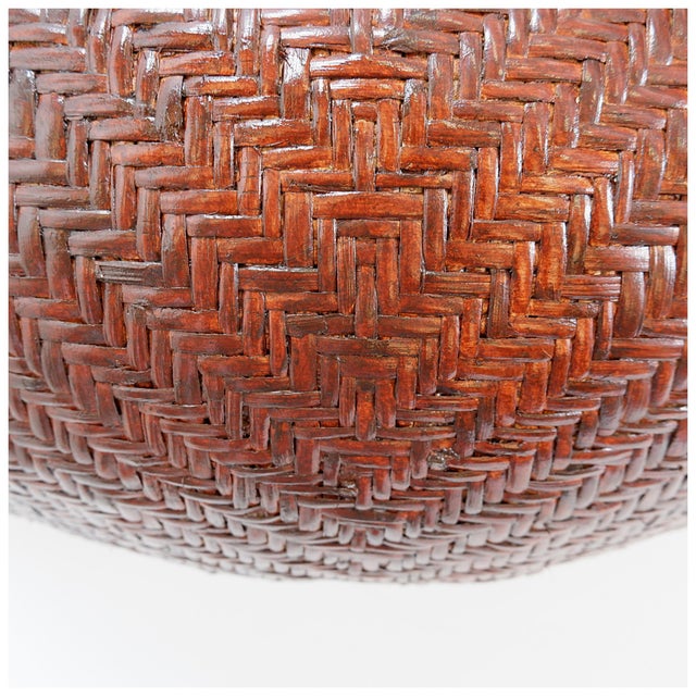 Mushroom Rattan Pod Easy Lounge Chair, 1970s For Sale - Image 15 of 18