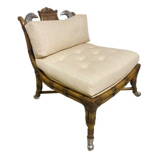 Maitland Smith Rattan Chair For Sale