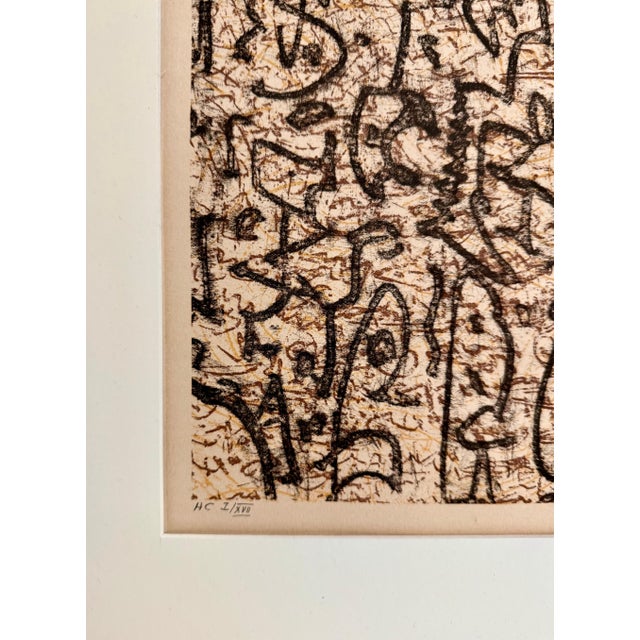 Max Ernst, Max Ernst Dada Surrealist Hand Signed Lithograph Poster for a Jewish Museum, 1966 For Sale - Image 4 of 17