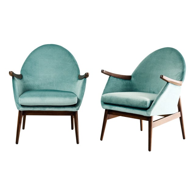 Clam Shaped Chairs, 1970s For Sale