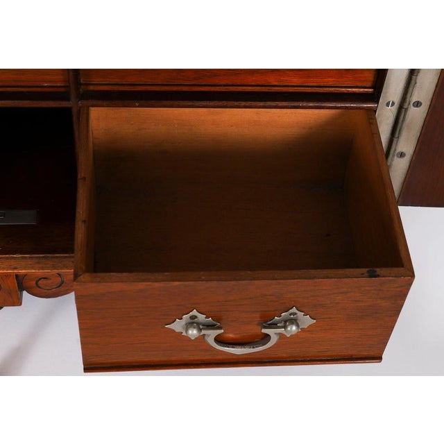 Antique Victorian Walnut Table Top Collectors Cabinet, 1840s For Sale - Image 12 of 18