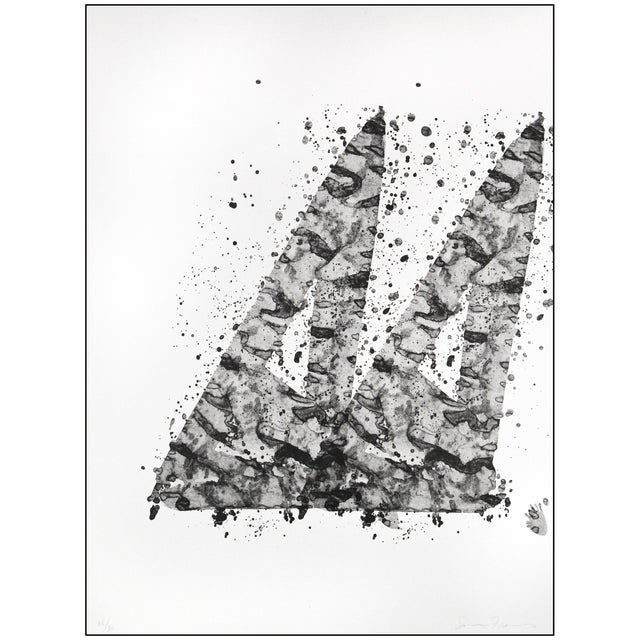 Abstract Late 20th Century Untitled (sf.212; l.204) Black Lithograph Sam Francis For Sale - Image 3 of 7