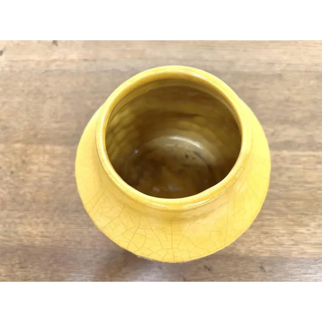 Yellow Ceramic Vase from Vallauris, 1970s For Sale - Image 8 of 14