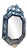 Napoleon III Venetian Octagonal Mirror with Engraved Beveled Glass For Sale