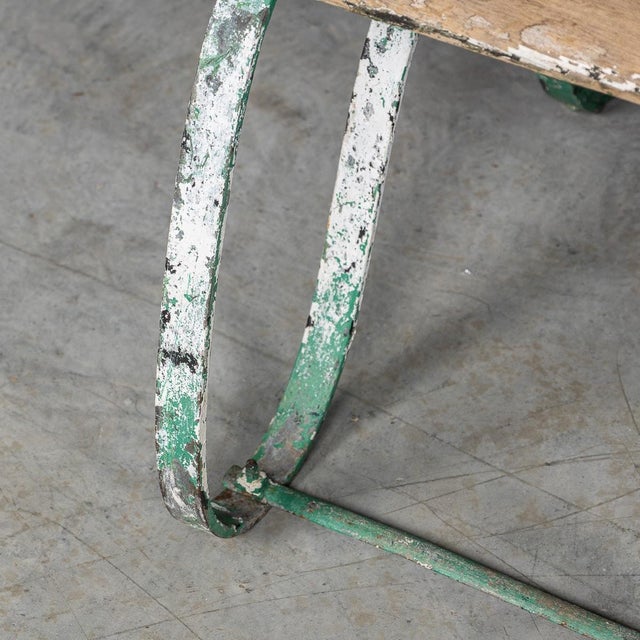 Antique 19th Century Victorian Wrought Iron & Wood Garden Seats, 1890, Set of 4 For Sale - Image 15 of 18