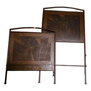 Painted Metal Single Bed, Set of 2 For Sale