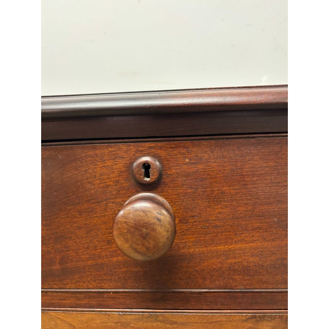 Antique English Mahogany Chest of Drawers For Sale - Image 9 of 11