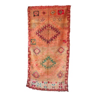 1980s Moroccan Boujad Style Rug - 5'0" X 10'6" Ft For Sale