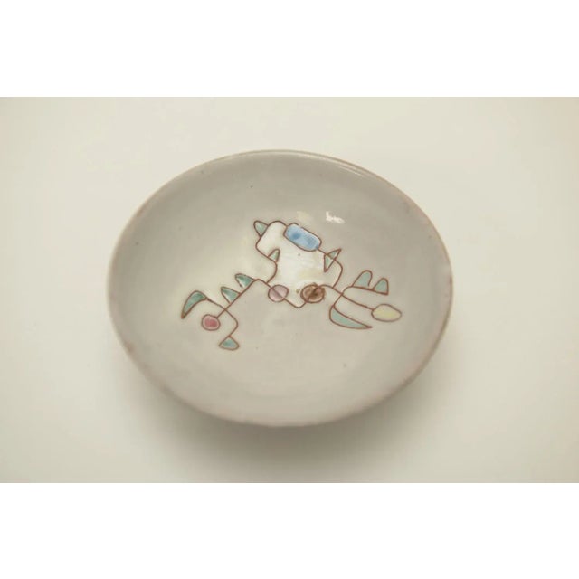 Ceramic Enamelled Ceramic Bowl by Jean Rivier, Vallauris, 1950s For Sale - Image 7 of 7