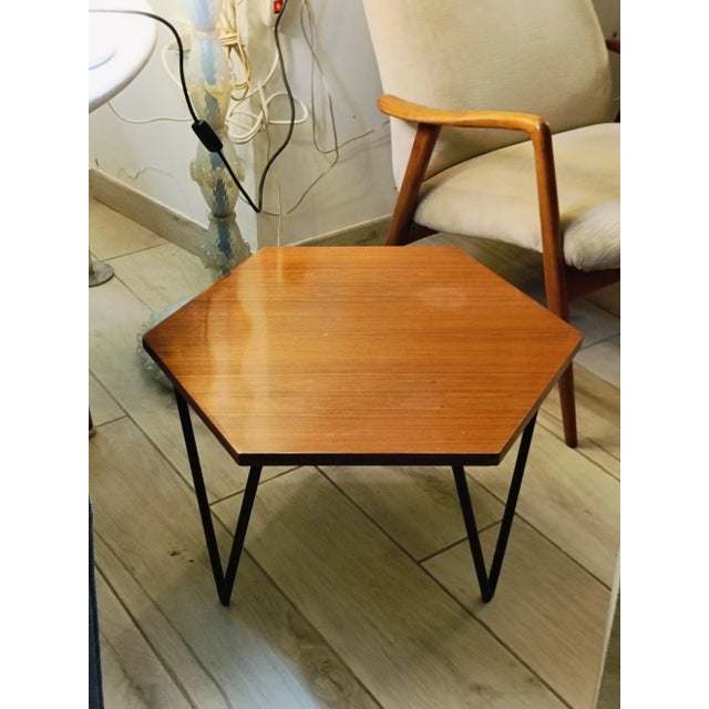 Mid-Century Modern Italian Hexagonal Coffee Table by Gio Ponti for Isa Bergamo, 1950s For Sale - Image 3 of 6