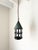 An early 20th century vintage French hanging lantern with verdigris finish. This Arts and Crafts design ceiling light has...