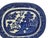 Vintage British Anchor Pottery Co. "Willow" Blue Transferware 11.5"Oval Serving Platter Made in England Mid-20th Century...