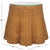 Contemporary Hylda Scalloped Rattan Round Accent Table in Natural For Sale - Image 3 of 6