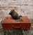 English British Metal Mortar Cannon on Wooden Base For Sale - Image 3 of 9