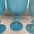 Elevate your tablescape or bar collection with this rare and highly collectible set of five vintage French opaline glass...