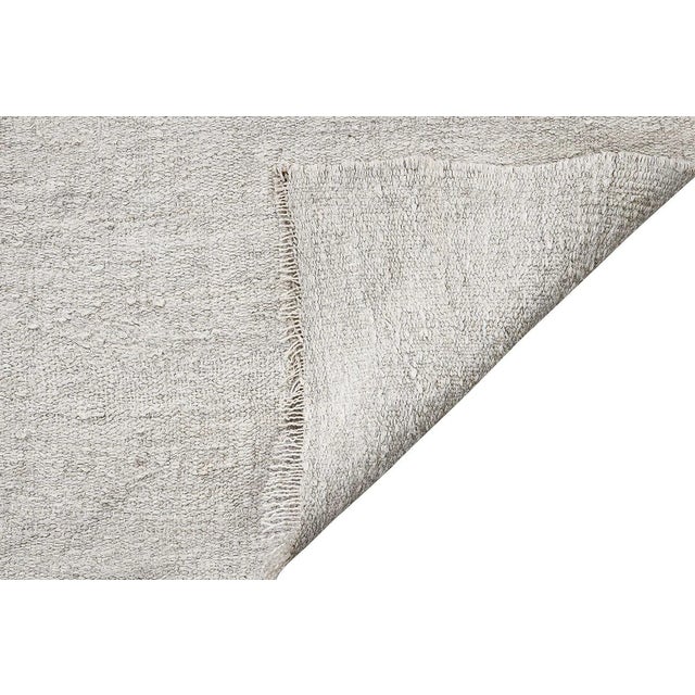 Mid 20th Century Mid 20th Century Modern Vintage Hemp Kilim Rug For Sale - Image 5 of 7