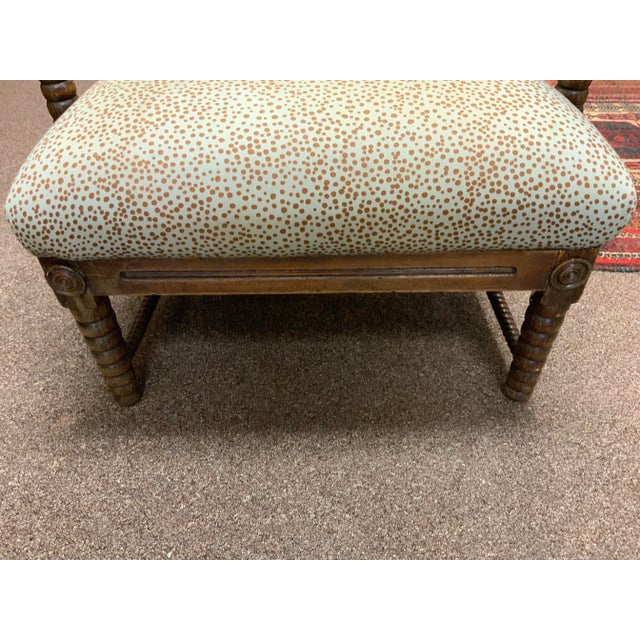 Bobbin Chair With Upholstery For Sale - Image 9 of 12