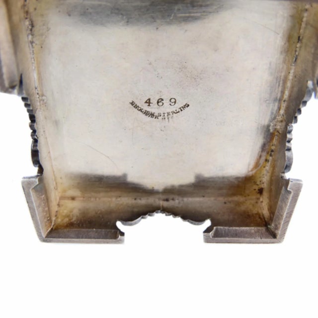 Pair John Wendt n.y. Sterling Salt Cellars C. 1865 For Sale - Image 4 of 5